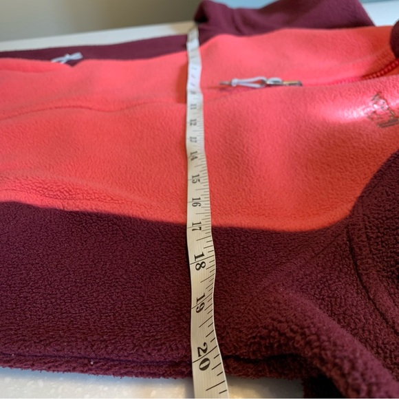 THE NORTH FACE | Vintage Women’s Pink & Burgundy Color‎ Block Fleece Zip Up - Picture 8 of 11